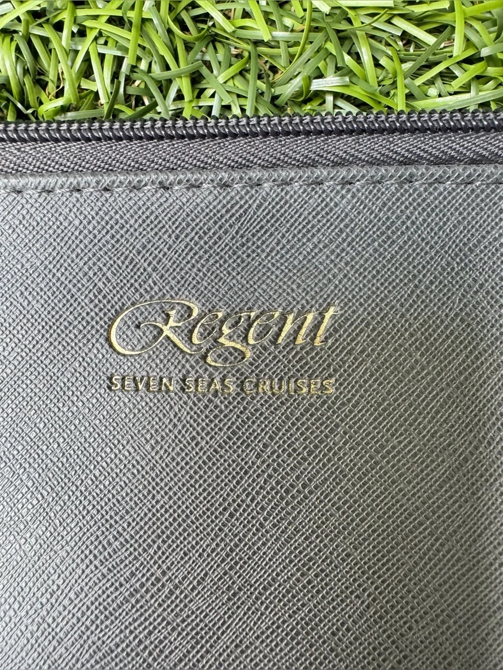 Regent Seven Seas Cruises Gray Saffiano Laptop Sleeve🩶🤍